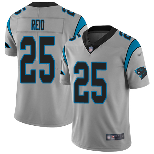 Carolina Panthers Limited Silver Youth Eric Reid Jersey NFL Football #25 Inverted Legend